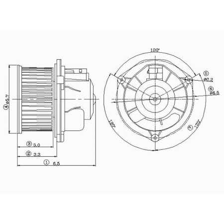 Gpd Blower Motor, 2311261 2311261